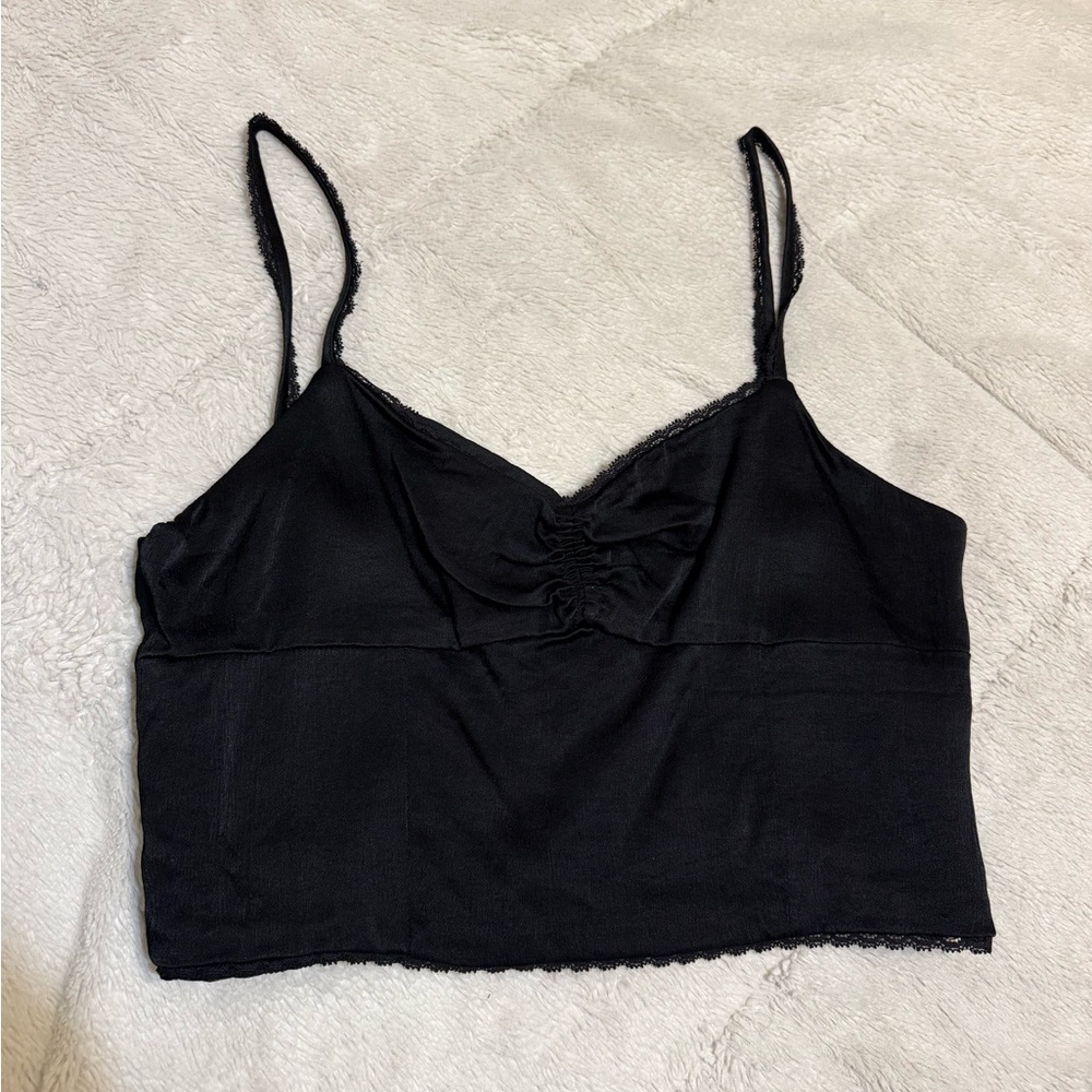 Zara Elegant Black Cami Top